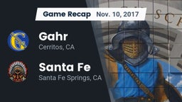 Recap: Gahr  vs. Santa Fe  2017