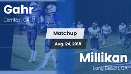 Matchup: Gahr vs. Millikan  2018