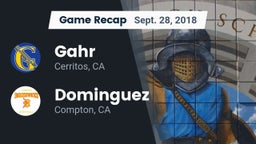 Recap: Gahr  vs. Dominguez  2018
