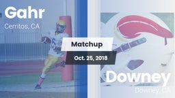 Matchup: Gahr vs. Downey  2018