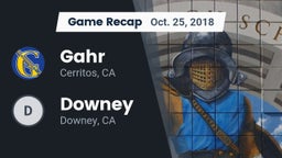 Recap: Gahr  vs. Downey  2018