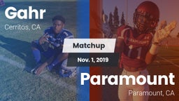 Matchup: Gahr vs. Paramount  2019