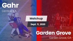 Matchup: Gahr vs. Garden Grove  2020