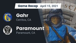 Recap: Gahr  vs. Paramount  2021