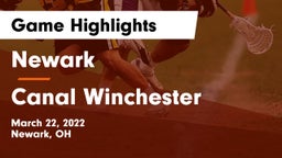 Newark  vs Canal Winchester Game Highlights - March 22, 2022