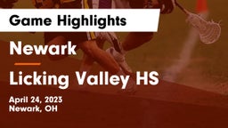 Newark  vs Licking Valley HS Game Highlights - April 24, 2023