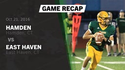 Recap: Hamden  vs. East Haven  2016