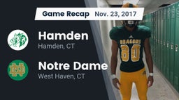 Recap: Hamden  vs. Notre Dame  2017