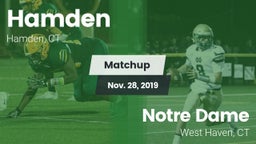 Matchup: Hamden vs. Notre Dame  2019