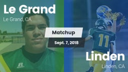 Matchup: Le Grand vs. Linden  2018