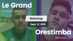 Matchup: Le Grand vs. Orestimba  2019
