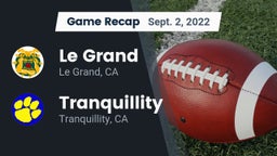 Recap: Le Grand  vs. Tranquillity  2022