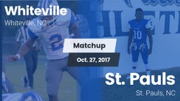 Matchup: Whiteville vs. St. Pauls  2017