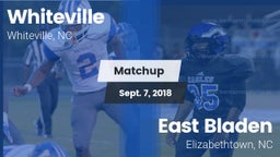 Matchup: Whiteville vs. East Bladen  2018