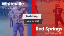 Matchup: Whiteville vs. Red Springs  2018