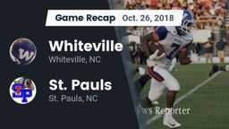 Recap: Whiteville  vs. St. Pauls  2018