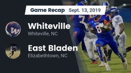 Recap: Whiteville  vs. East Bladen  2019