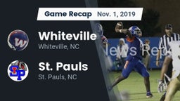 Recap: Whiteville  vs. St. Pauls  2019
