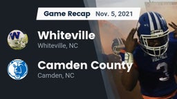 Recap: Whiteville  vs. Camden County  2021