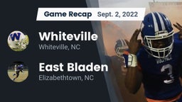 Recap: Whiteville  vs. East Bladen  2022