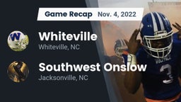 Recap: Whiteville  vs. Southwest Onslow  2022