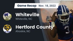 Recap: Whiteville  vs. Hertford County  2022