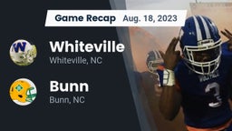 Recap: Whiteville  vs. Bunn  2023