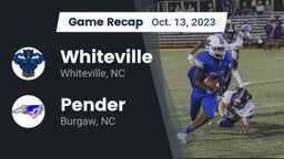 Recap: Whiteville  vs. Pender  2023