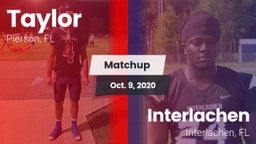 Matchup: Taylor vs. Interlachen  2020