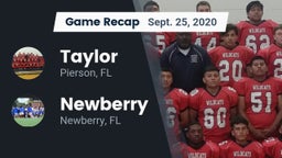 Recap: Taylor  vs. Newberry  2020