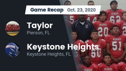 Recap: Taylor  vs. Keystone Heights  2020