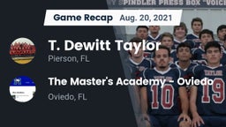 Recap: T. Dewitt Taylor  vs. The Master's Academy - Oviedo 2021