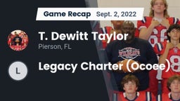 Recap: T. Dewitt Taylor  vs. Legacy Charter (Ocoee) 2022