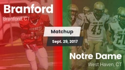 Matchup: Branford vs. Notre Dame  2017
