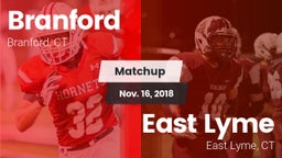 Matchup: Branford vs. East Lyme  2018