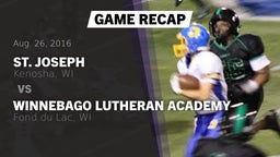 Recap: St. Joseph  vs. Winnebago Lutheran Academy  2016