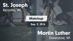 Matchup: St. Joseph High vs. Martin Luther  2016