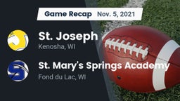 Recap: St. Joseph  vs. St. Mary's Springs Academy  2021