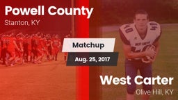 Matchup: Powell County vs. West Carter  2017