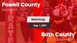 Matchup: Powell County vs. Bath County  2017