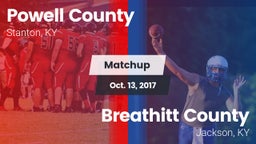 Matchup: Powell County vs. Breathitt County  2017