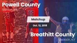 Matchup: Powell County vs. Breathitt County  2018