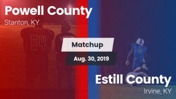 Matchup: Powell County vs. Estill County  2019