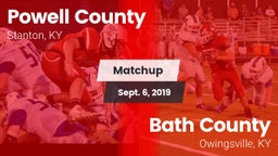 Matchup: Powell County vs. Bath County  2019