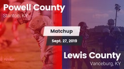Matchup: Powell County vs. Lewis County  2019