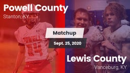 Matchup: Powell County vs. Lewis County  2020