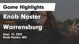 Knob Noster  vs Warrensburg  Game Highlights - Sept. 12, 2022
