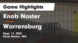 Knob Noster  vs Warrensburg  Game Highlights - Sept. 11, 2023