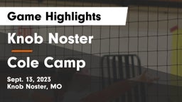 Knob Noster  vs Cole Camp  Game Highlights - Sept. 13, 2023