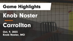 Knob Noster  vs Carrollton  Game Highlights - Oct. 9, 2023